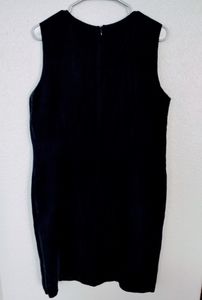Navy Blue Fully Lined Silk Dress